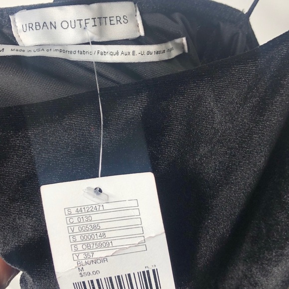 NWT Urban Outfitters Mini Velvet Dress Medium - Picture 5 of 5